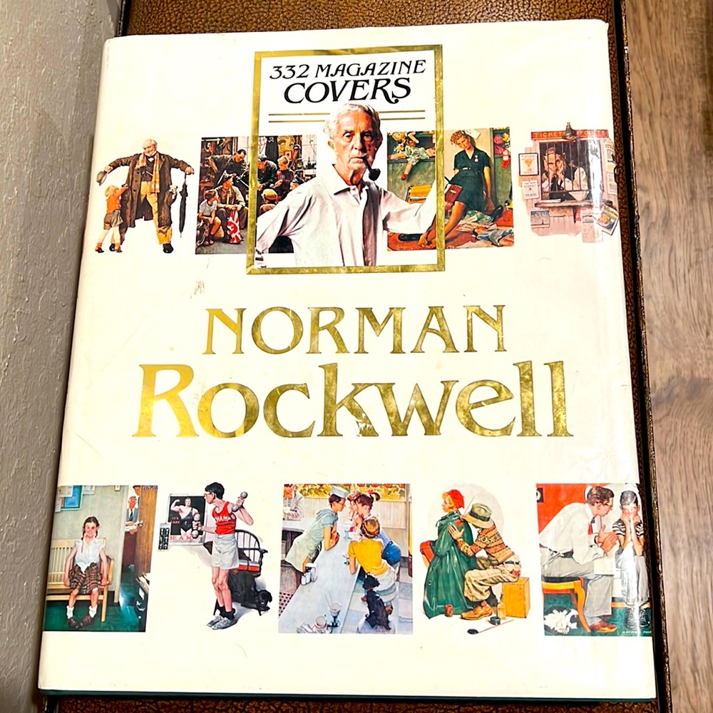 Norman Rockwell Book 332 Magazine Covers! Copyright 1979 by Cross River Press!